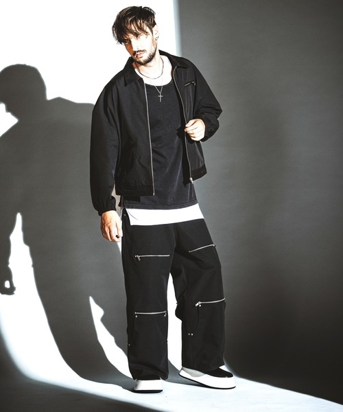 NO ID.(ノーアイディ)の「【NO ID.】2-Way Wide Pants / 2ウェイ ワイド パンツ(その他パンツ・メンズ・ブラック/グレー・2/1)」の21枚目の写真