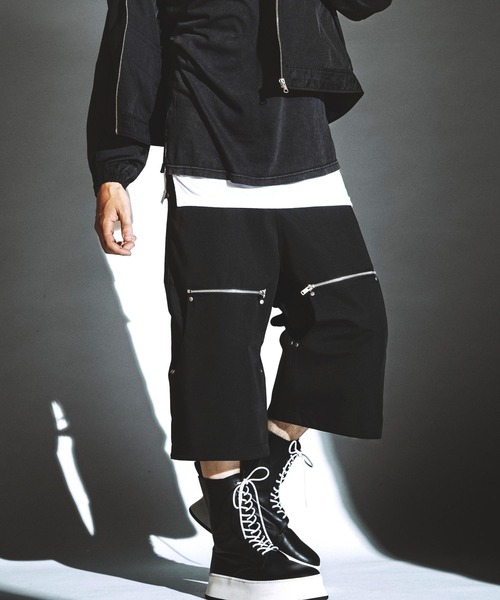 NO ID.(ノーアイディ)の「【NO ID.】2-Way Wide Pants / 2ウェイ ワイド パンツ(その他パンツ・メンズ・ブラック/グレー・2/1)」の18枚目の写真