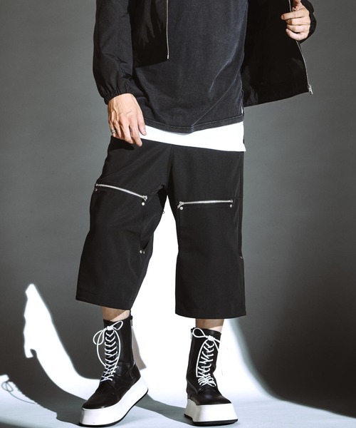 NO ID.(ノーアイディ)の「【NO ID.】2-Way Wide Pants / 2ウェイ ワイド パンツ(その他パンツ・メンズ・ブラック/グレー・2/1)」の19枚目の写真
