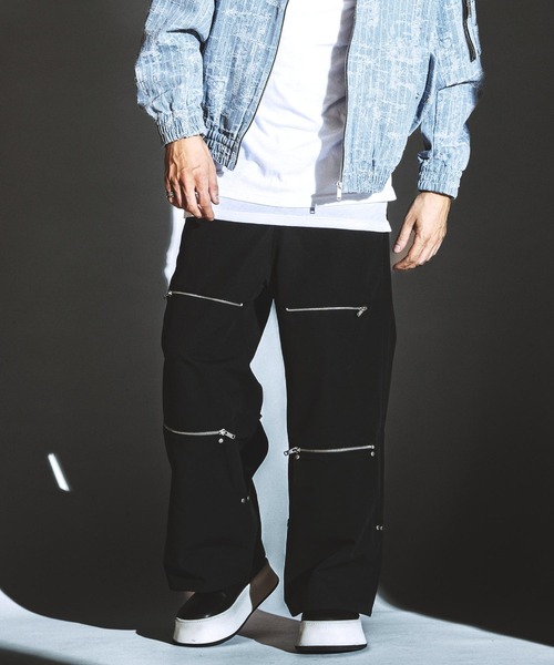 NO ID.(ノーアイディ)の「【NO ID.】2-Way Wide Pants / 2ウェイ ワイド パンツ(その他パンツ・メンズ・ブラック/グレー・2/1)」の13枚目の写真
