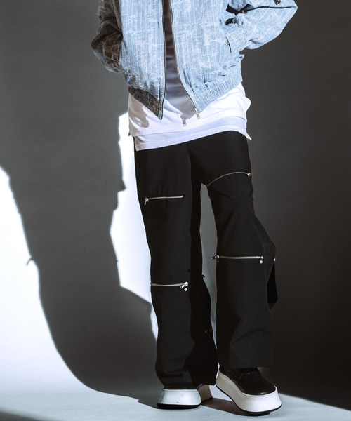 NO ID.(ノーアイディ)の「【NO ID.】2-Way Wide Pants / 2ウェイ ワイド パンツ(その他パンツ・メンズ・ブラック/グレー・2/1)」の15枚目の写真