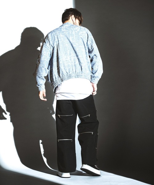 NO ID.(ノーアイディ)の「【NO ID.】2-Way Wide Pants / 2ウェイ ワイド パンツ(その他パンツ・メンズ・ブラック/グレー・2/1)」の16枚目の写真