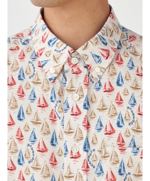 McGREGOR(マックレガー)の「リゾート柄シャツ(ヨット)(シャツ/ブラウス・メンズ・ネイビー/ナチュラル・L/M)」の6枚目の写真