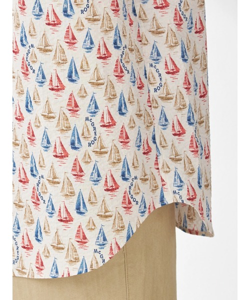 McGREGOR(マックレガー)の「リゾート柄シャツ(ヨット)(シャツ/ブラウス・メンズ・ネイビー/ナチュラル・L/M)」の9枚目の写真