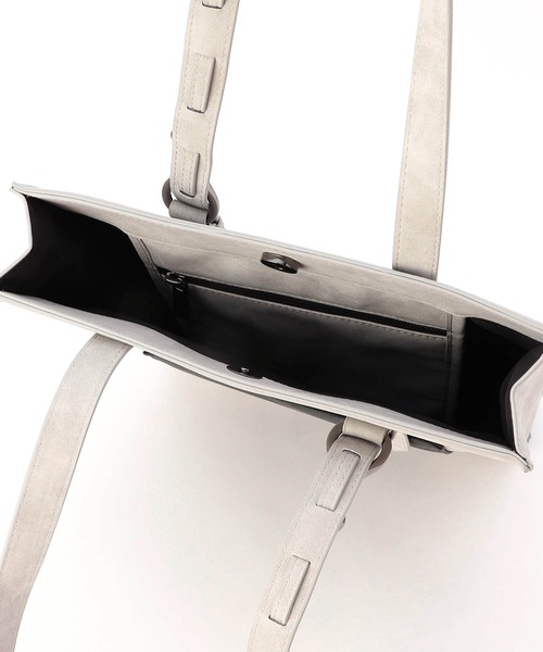 NICOLE CLUB FOR MEN（ニコルクラブフォーメン）の「フックバックルトートバッグ（トートバッグ・メンズ・ブラック/ブラック×グレー/グレー系/ネイビー・FREE）」の12枚目の写真