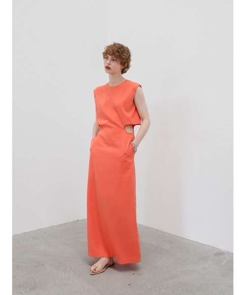Katrin TOKYO（カトリーントーキョー）の「waist cut-out onepiece（ワンピース・レディース・ネイビー/コーラル・M/XS/S/S-Short）」の3枚目の写真