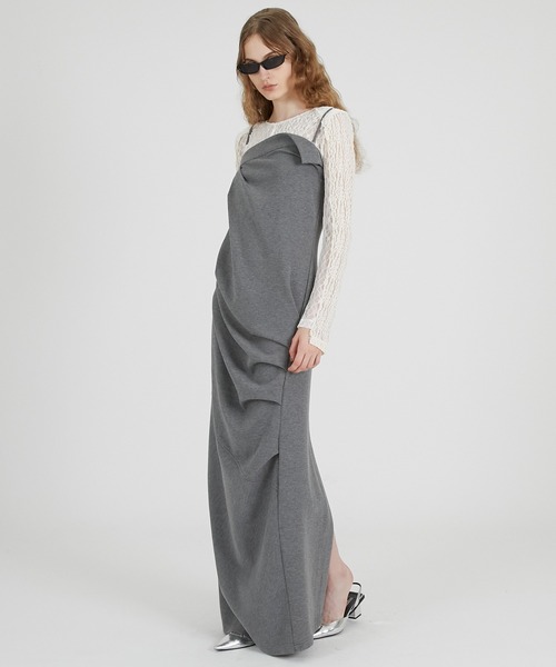 PRANK PROJECT（プランクプロジェクト）の「チューブドレス / Tube Dress（ワンピース・レディース・グレイッシュベージュ/ブラック/グレー・38/36）」の9枚目の写真