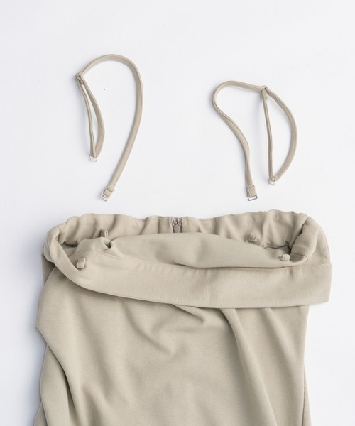 PRANK PROJECT（プランクプロジェクト）の「チューブドレス / Tube Dress（ワンピース・レディース・グレイッシュベージュ/ブラック/グレー・38/36）」の21枚目の写真