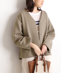 【未使用タグ付】 スローブイエナ ノーカラー ブルゾン ジャケット M SLOBE IENA コート アウター ノーカラーサファリブルゾン