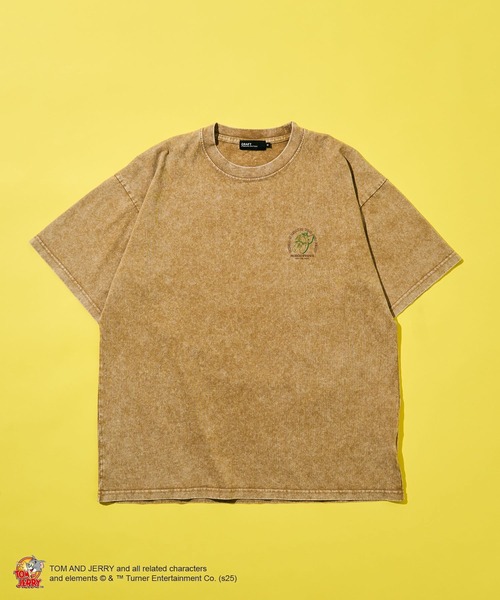 Tom＆Jerry（トムアンドジェリー）の「TOM and JERRY/トムとジェリー タフィー&マッスルTEE（Tシャツ/カットソー・レディース・ベージュ/パープル・M/L）」の4枚目の写真