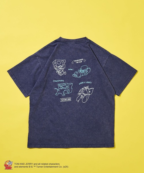 Tom＆Jerry（トムアンドジェリー）の「TOM and JERRY/トムとジェリー タフィー&マッスルTEE（Tシャツ/カットソー・レディース・ベージュ/パープル・M/L）」の10枚目の写真