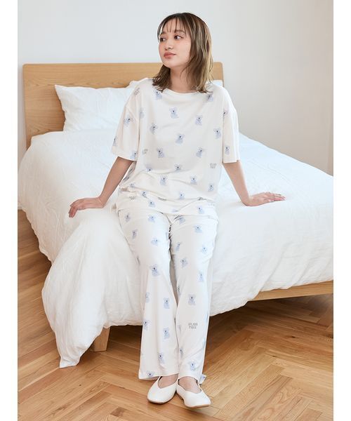 専用⭐︎新品 ジェラートピケ コアラワンポイントTシャツ&コアラロングパンツ 接触冷感】コアラ柄ロングパンツ（ルームウェア/パジャマ