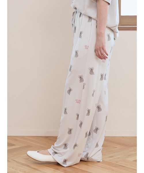 【ジェラートピケ】コアラジャガードプルオーバー＆【接触冷感】コアラ柄ロングパンツ コアラジャガードプルオーバー(ニットプルオーバー)｜ルーム