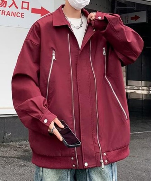 【未使用 タグ付き】23区　ボアジャージ ドロップショルダーコート テディベア ドロップショルダーZIPディテールシャツジャケット（ブルゾン