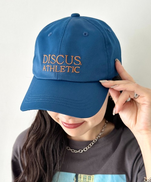 DISCUS(ディスカス)の「DISCUS/ディスカス 6パネル ベースボール キャップ/ロゴ刺繍/(キャップ・レディース・ネイビー/ライトイエロー/ワインレッド/グリーン・FREE)」の1枚目の写真