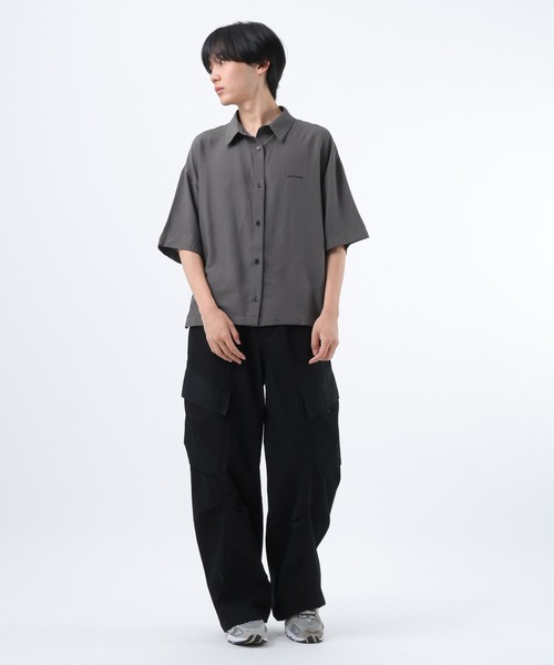 GLOBAL WORK（グローバルワーク）の「着回しとろみシャツ7分袖/AND YUA