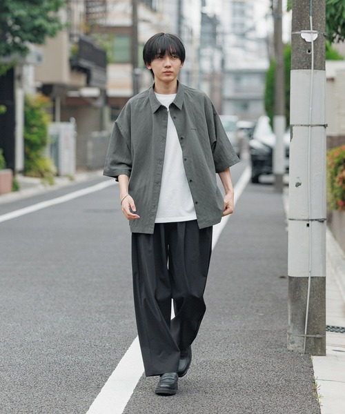 GLOBAL WORK（グローバルワーク）の「着回しとろみシャツ7分袖/AND YUA
