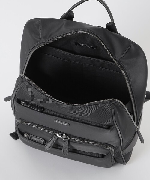 BLACK LABEL CRESTBRIDGE（ブラックレーベル・クレストブリッジ）の「ナイロンコンビカルゼシャドークレストブリッジチェックビジネスバックパック（バックパック/リュック・メンズ・ブラック/ネイビー・FREE）」の6枚目の写真