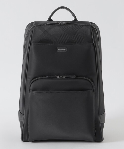 BLACK LABEL CRESTBRIDGE（ブラックレーベル・クレストブリッジ）の「ナイロンコンビカルゼシャドークレストブリッジチェックビジネスバックパック（バックパック/リュック・メンズ・ブラック/ネイビー・FREE）」の8枚目の写真