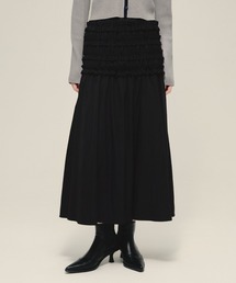 eL | 【eL】Frill Shirring Skirt/582476(スカート)