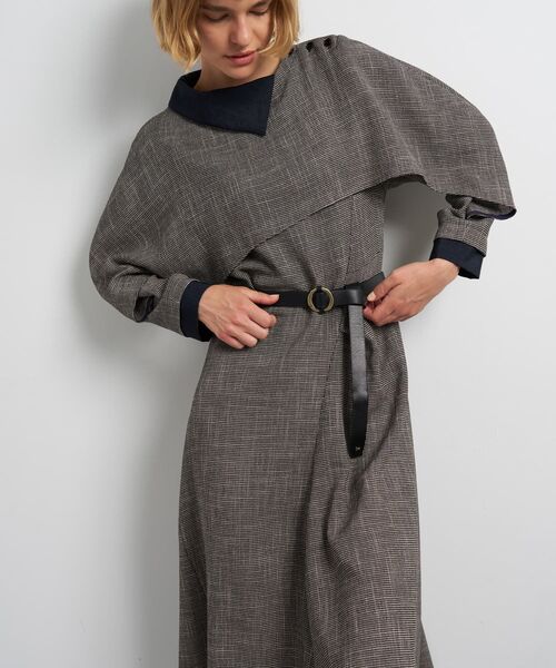 LANVIN en Bleu（ランバンオンブルー）の「レザーリングベルト（ベルト・レディース・ブラック・FREE）」の4枚目の写真