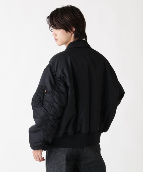XL 米国製 ALPHA アルファ CWU-45/P フライトジャケット 黒 Alpha Black CWU-45P Flight Jacket- US Wings, Inc.