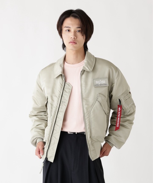 Alpha Industries（アルファインダストリーズ）の「【25FW新作商品】Alpha Industries/アルファインダストリーズ/ALPHA CWU 45/P FLIGHT JACKET（ミリタリージャケット・メンズ・セージグリーン/ブラック/ライトブルー/ライトグレー/ネイビー/カーキ・SMALL/MEDIUM/LARGE/X-LARGE/XX-LARGE）」の11枚目の写真