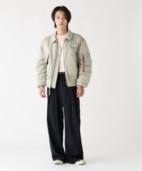 Alpha Industries（アルファインダストリーズ）の「【25FW新作商品】Alpha Industries/アルファインダストリーズ/ALPHA CWU 45/P FLIGHT JACKET（ミリタリージャケット・メンズ・セージグリーン/ブラック/ライトブルー/ライトグレー/ネイビー/カーキ・SMALL/MEDIUM/LARGE/X-LARGE/XX-LARGE）」の13枚目の写真