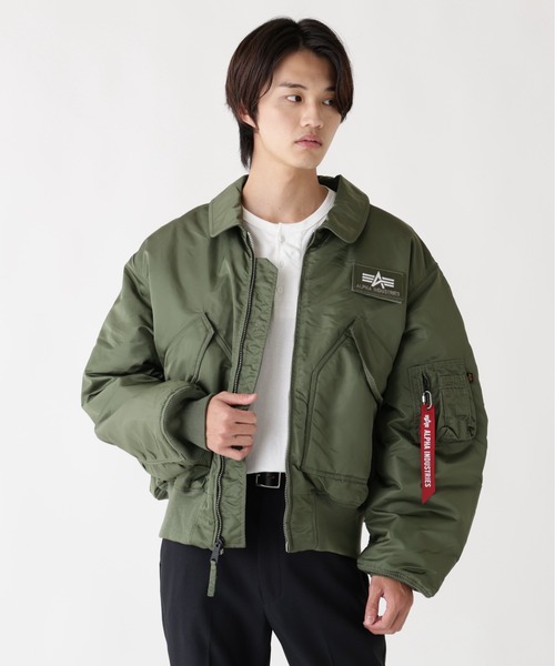 Alpha Industries（アルファインダストリーズ）の「【25FW新作商品】Alpha Industries/アルファインダストリーズ/ALPHA CWU 45/P FLIGHT JACKET（ミリタリージャケット・メンズ・セージグリーン/ブラック/ライトブルー/ライトグレー/ネイビー/カーキ・SMALL/MEDIUM/LARGE/X-LARGE/XX-LARGE）」の17枚目の写真