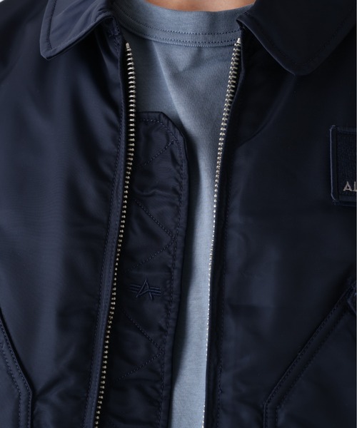 Alpha Industries（アルファインダストリーズ）の「【25FW新作商品】Alpha Industries/アルファインダストリーズ/ALPHA CWU 45/P FLIGHT JACKET（ミリタリージャケット・メンズ・セージグリーン/ブラック/ライトブルー/ライトグレー/ネイビー/カーキ・SMALL/MEDIUM/LARGE/X-LARGE/XX-LARGE）」の18枚目の写真