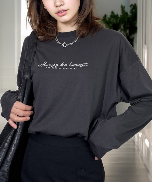Candlestick(キャンドルスティック)の「ゆったり 着やすい ハート レターロゴ ベアー 刺繍(Tシャツ/カットソー・レディース・ホワイト系/ホワイト系1/ホワイト系2/ブラック系/ブラック系1/ブラック系2/ブラック系3/ブラック系4/グレー系/ダークグリーン系/ピンク系/バーガンディー/ホワイト系3/ホワイト系4/ホワイト系5/ブラック系5/ブラック系6/ブラック系7/ブラック系8/グレー系1/グリーン系2/ブルー系/ピンク系1/ワイン系/ブラック系その他3/ブラック系その他2/ブラック系その他/ブラック系その他4/その他1/その他2/その他3/その他4/その他5/その他6/その他7/その他8/その他9/その他10/その他11/その他12/ブラック系その他5/ブラック系その他6/ブラック系その他7/ホワイト系6/ホワイト系7/ブラック/スミクロ・M/L/LL)」の19枚目の写真