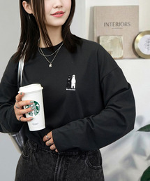 Candlestick（キャンドルスティック）の「ゆったり 着やすい ハート レターロゴ ベアー 刺繍（Tシャツ/カットソー）」