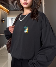Candlestick（キャンドルスティック）の「ゆったり 着やすい ハート レターロゴ ベアー 刺繍（Tシャツ/カットソー）」