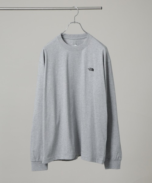 NANO universe(ナノユニバース)の「THE NORTH FACE/L/S FD Nupste Cotton Tee(Tシャツ/カットソー・メンズ・グレー/オフホワイト/ブラック・L/M/XL)」の3枚目の写真