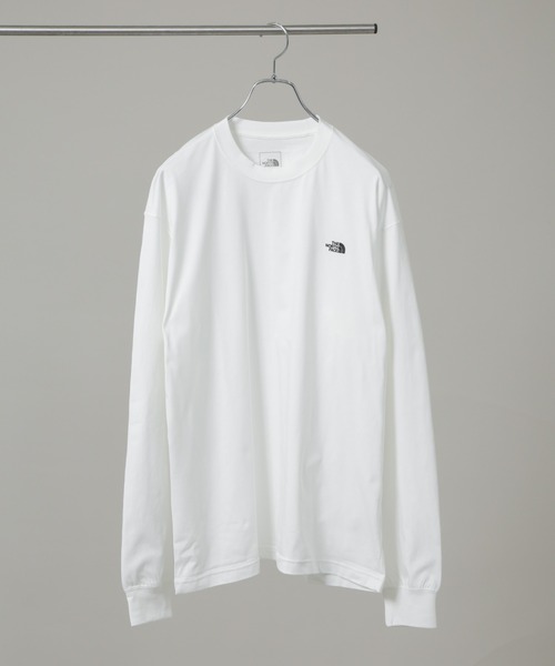 NANO universe(ナノユニバース)の「THE NORTH FACE/L/S FD Nupste Cotton Tee(Tシャツ/カットソー・メンズ・グレー/オフホワイト/ブラック・L/M/XL)」の2枚目の写真