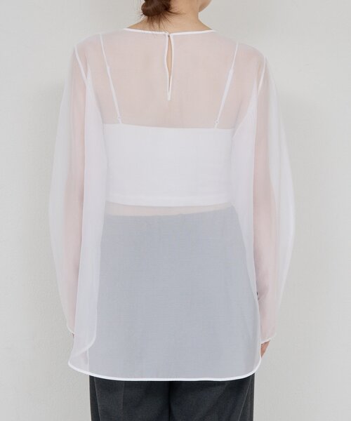 GALLARDAGALANTE シアーカーブスリーブブラウス ガリャルダガランテ GALLARDAGALANTE シアーカーブスリーブブラウス