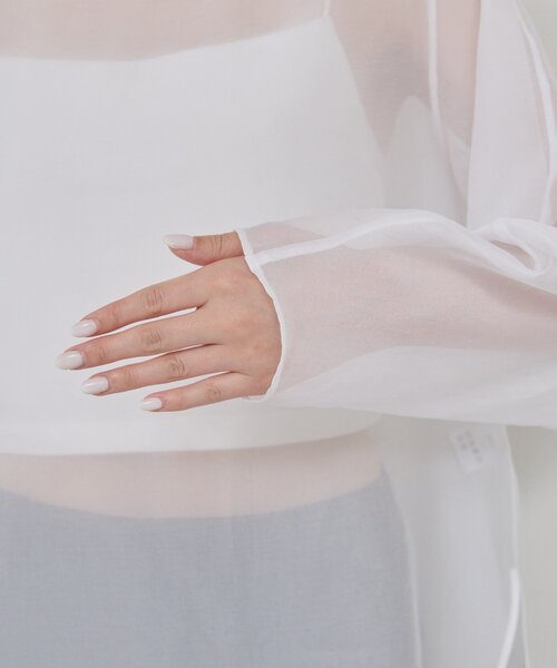 シアーカーブスリーブブラウス（シャツ/ブラウス）｜GALLARDAGALANTE