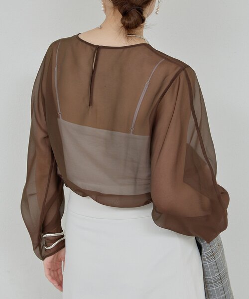 シアーカーブスリーブブラウス（シャツ/ブラウス）｜GALLARDAGALANTE