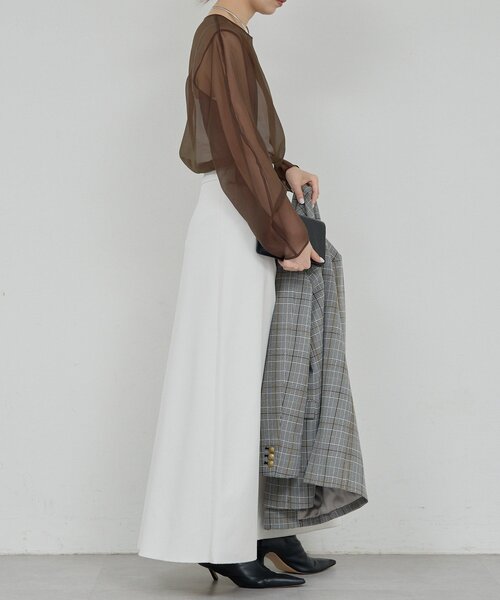 GALLARDAGALANTE シアーカーブスリーブブラウス シアーカーブスリーブブラウス（シャツ/ブラウス）｜GALLARDAGALANTE