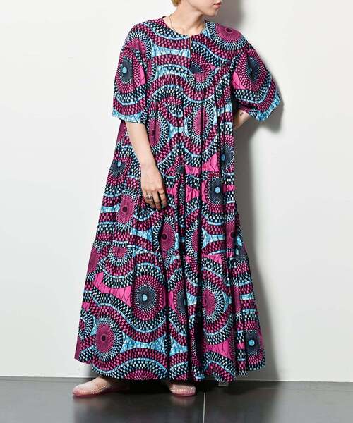 CITYSHOP AFRICAN WAX PRINT DRESS：ワンピース AFRICAN WAX PRINT DRESS：ワンピース（ワンピース）｜CITYSHOP