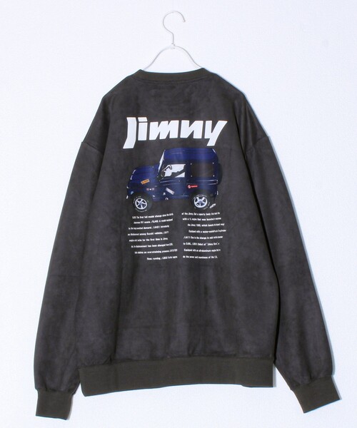 GLOSTER(グロスター)の「【ロングセラーコラボ】ジムニー×GLOSTER フェイクスエードプルオーバー(スウェット・メンズ・オフホワイト/ブルー/ライトオリーブ/チャコールグレー・M/L)」の1枚目の写真