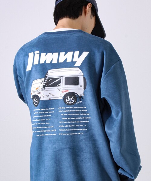 GLOSTER(グロスター)の「【ロングセラーコラボ】ジムニー×GLOSTER フェイクスエードプルオーバー(スウェット・メンズ・オフホワイト/ブルー/ライトオリーブ/チャコールグレー・M/L)」の14枚目の写真