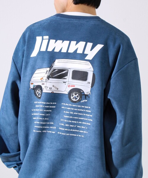 GLOSTER(グロスター)の「【ロングセラーコラボ】ジムニー×GLOSTER フェイクスエードプルオーバー(スウェット・メンズ・オフホワイト/ブルー/ライトオリーブ/チャコールグレー・M/L)」の15枚目の写真