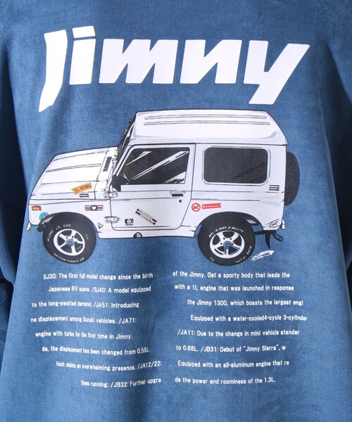 GLOSTER(グロスター)の「【ロングセラーコラボ】ジムニー×GLOSTER フェイクスエードプルオーバー(スウェット・メンズ・オフホワイト/ブルー/ライトオリーブ/チャコールグレー・M/L)」の9枚目の写真