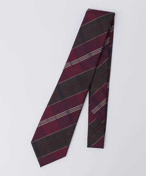 SHIPS（シップス）の「SHIPS: シルク デラヴェ チェック ネクタイ（ネクタイ・メンズ・ブラウン/ライム/ロイヤルブルー/ネイビー・3）」の7枚目の写真