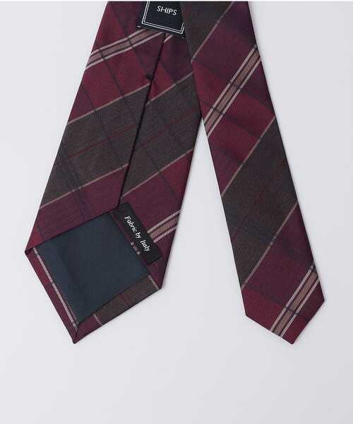 SHIPS（シップス）の「SHIPS: シルク デラヴェ チェック ネクタイ（ネクタイ・メンズ・ブラウン/ライム/ロイヤルブルー/ネイビー・3）」の8枚目の写真