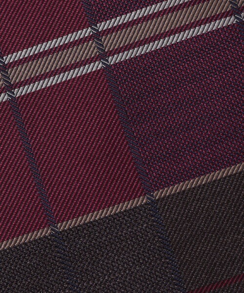 SHIPS（シップス）の「SHIPS: シルク デラヴェ チェック ネクタイ（ネクタイ・メンズ・ブラウン/ライム/ロイヤルブルー/ネイビー・3）」の10枚目の写真