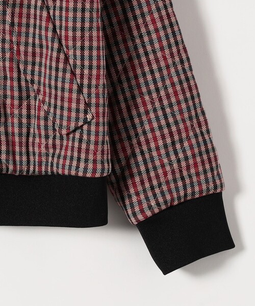 セール】SHIPS any: キルティング チェック バーシティ ブルゾン