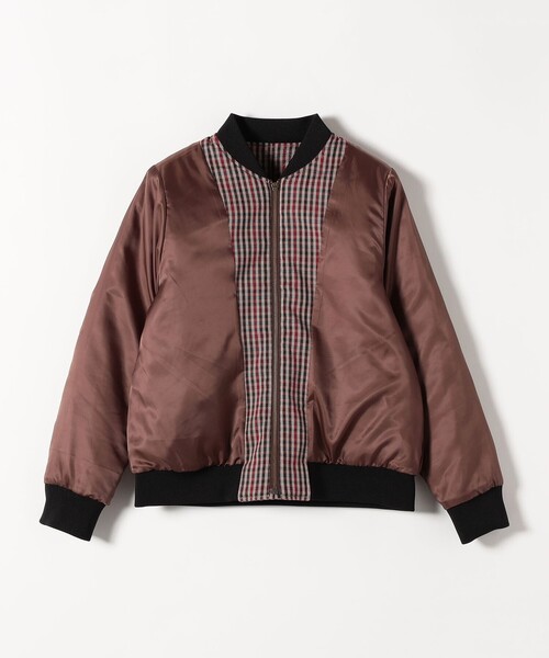 SHIPS any: キルティング チェック バーシティ ブルゾン（ブルゾン