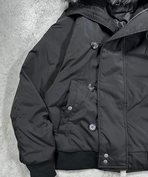 MandO（Auntie Rosa）（エムオー）の「N2Bナイロンフライトジャケット（ブルゾン・メンズ・カーキ/ブラック・LARGE/MEDIUM）」の6枚目の写真